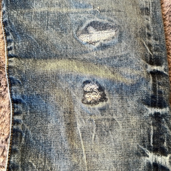 Polo Ralph Lauren Unique Distressed Varick Slim Straight 34 Men’s Jeans - Picture 7 of 13